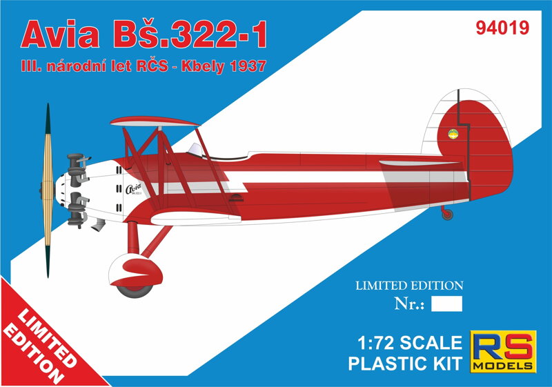 RS Models 94019 1:72 Avia Ba.322.1