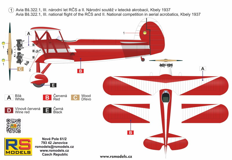 RS Models 94019 1:72 Avia Ba.322.1