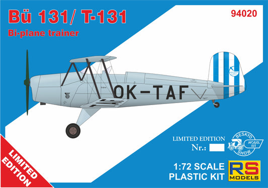 RS Models 94020 1:72 Bucker Bu-131/T-131 PK-TAF, OK-TAK D-EDYD