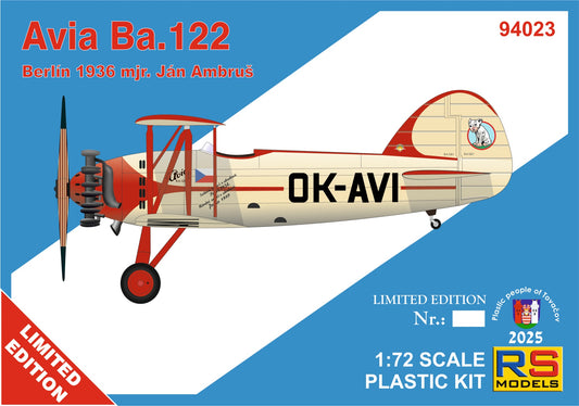 RS Models RSMI94023 1:72 Avia Ba.122 OK-AVI Berlin 36