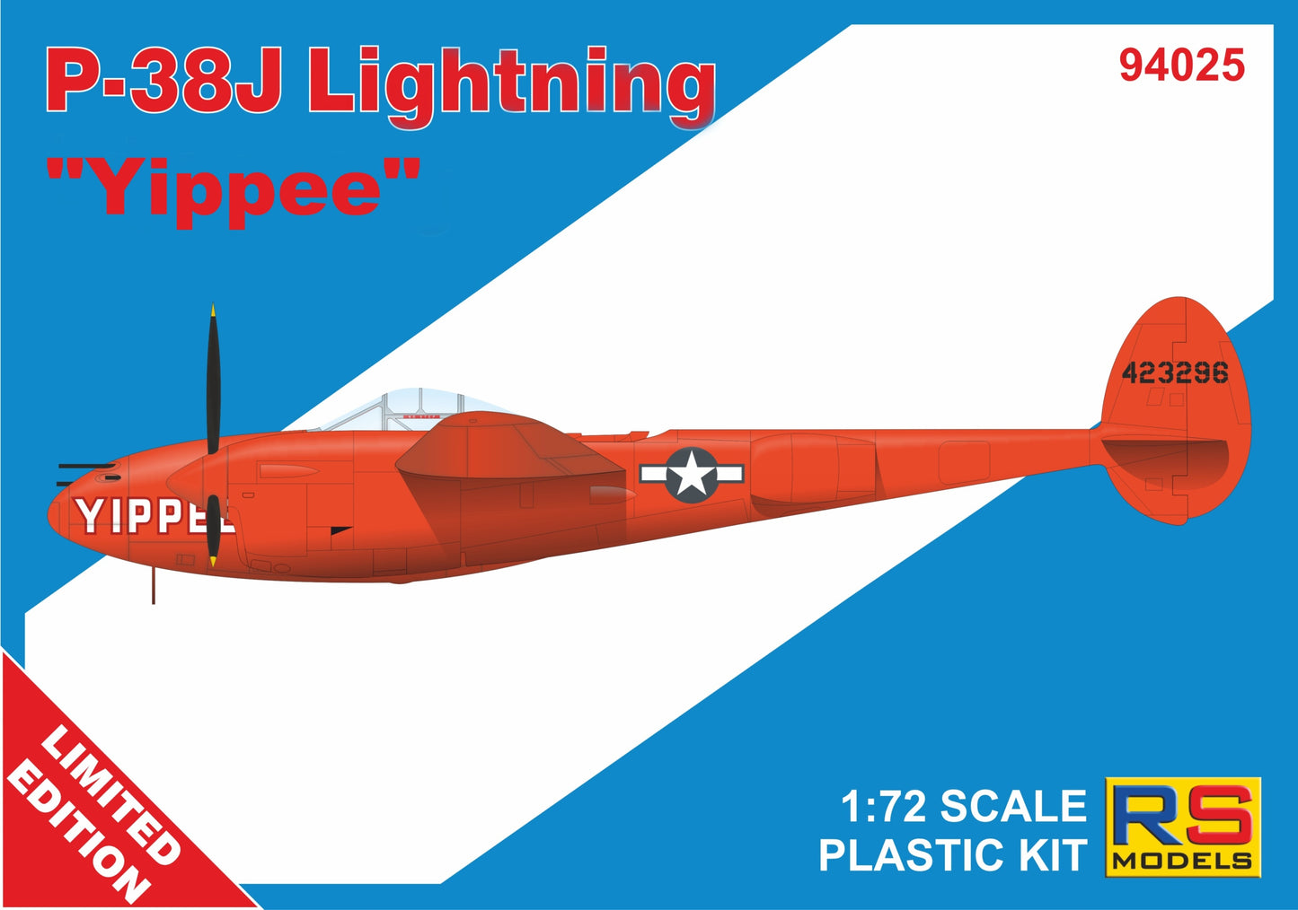 RS Models 94025 1:72 Lockheed P-38J-20 Lightning 'Yippee'