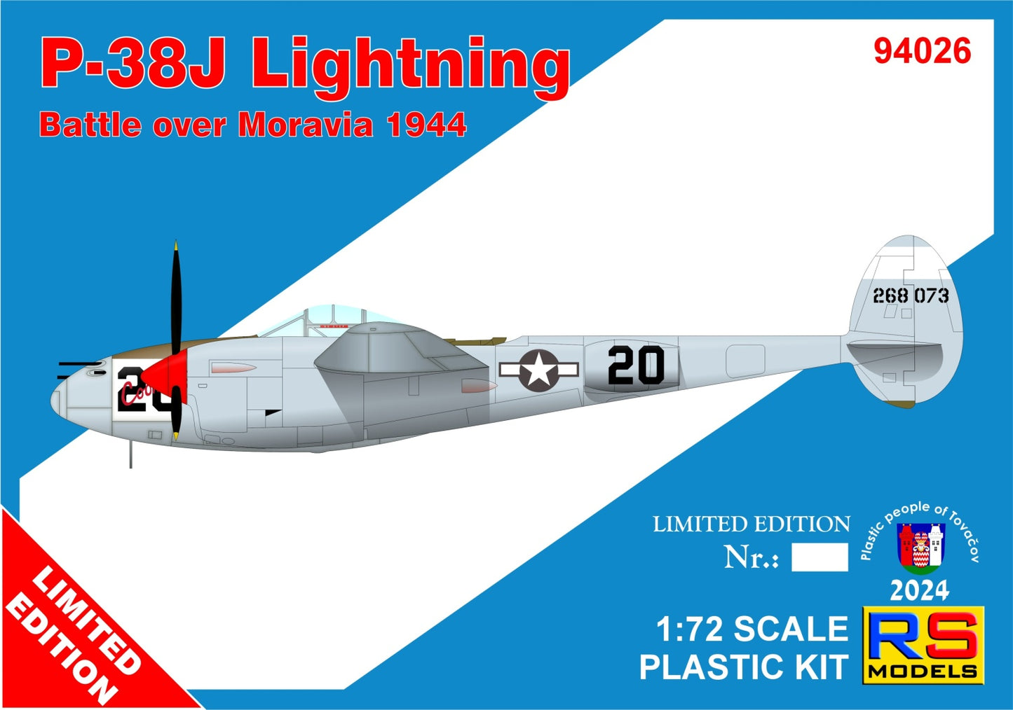 RS Models RSMI94026 1:72 Lockheed P-38J-15 LO 'Battle over Moravia'