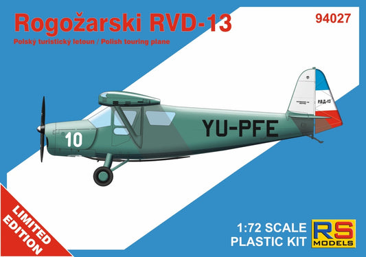 RS Models 94027 1:72 Rogožarski RVD-13 4 decal versions Yugoslavia / Croatia