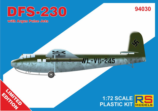 RS Models 94030 1:72 DFS-230 Argus pulse Jets	2 decal version for Luftwaffe	RP-PE