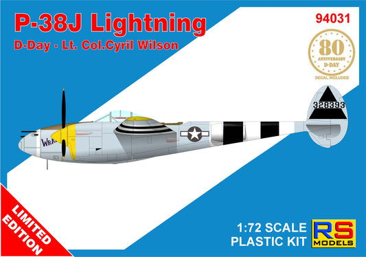 RS Models RSMI94031 1:72 Lockheed P-38J LO D-Day 'Wrangler'