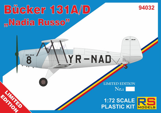 RS Models RSMI94032 1:72 Bücker Bu-131A/D 'Nadia Russo'