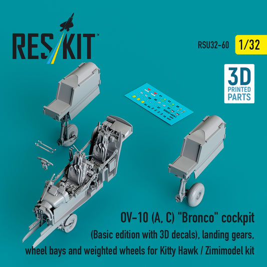 ResKit RSU32-0060 1:32 OV-10A/OV-10C Bronco cockpit (Basic edition with 3D decals)
