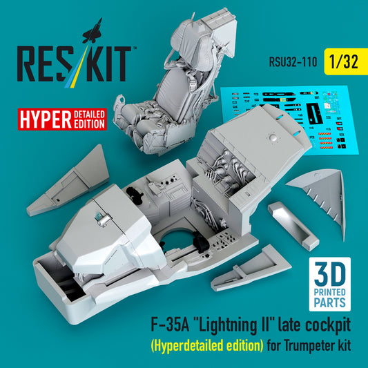 ResKit RSU32-110 1:32 Lockheed-Martin F-35A  Lightning II  late cockpit