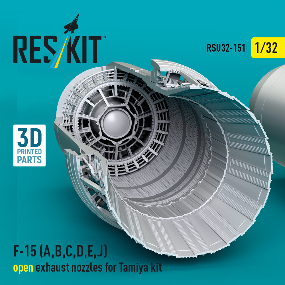 ResKit RSU32-151 1:32 F-15A, F-15B, F-15C, F-15D, F-15E, F-15J) Eagle open exhaust nozzles