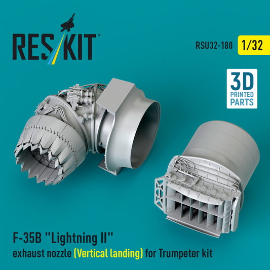 ResKit RSU32-0180 1:32 Lockheed-Martin F-35B Lightning II exhaust nozzle (Vertical landing)