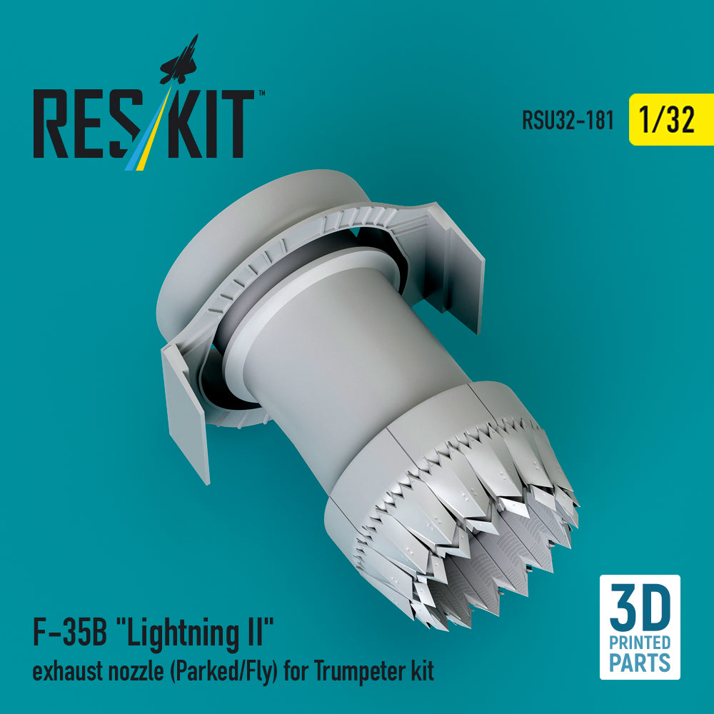 ResKit RSU32-0181 1:32 Lockheed-Martin F-35B Lightning II exhaust nozzle (Parked/Fly)