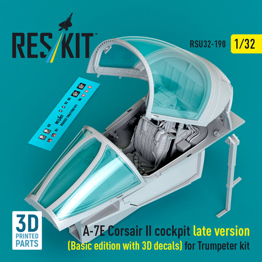 ResKit RSU32-0190 1:32 LTV A-7E Corsair II late cockpit (Basic edition with 3D decals)