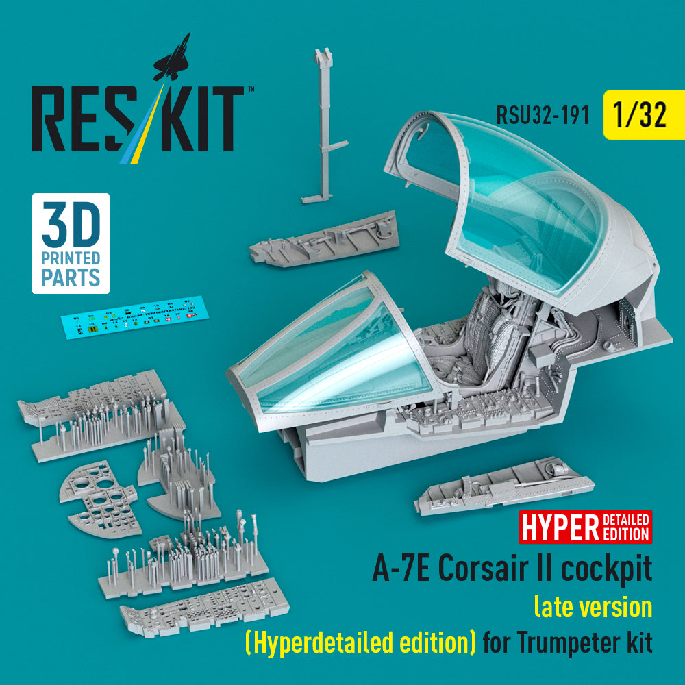 ResKit RSU32-0191 1:32 LTV A-7E Corsair II late cockpit (Hyperdetailed edition)