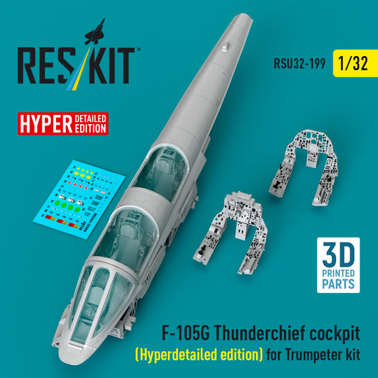 ResKit RSU32-0199 1:32 F-105G Thunderchief cockpit (Hyper-detailed edition)