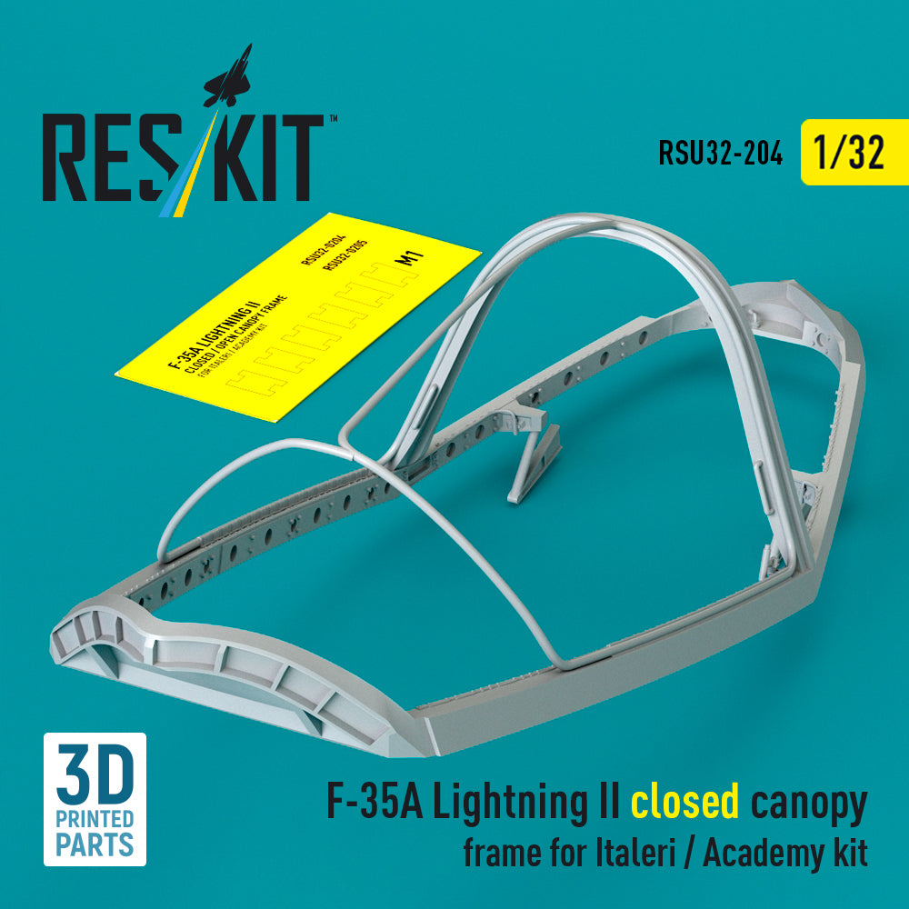 ResKit RSU32-0204 1:32 Lockheed-Martin F-35A Lightning II closed canopy frame