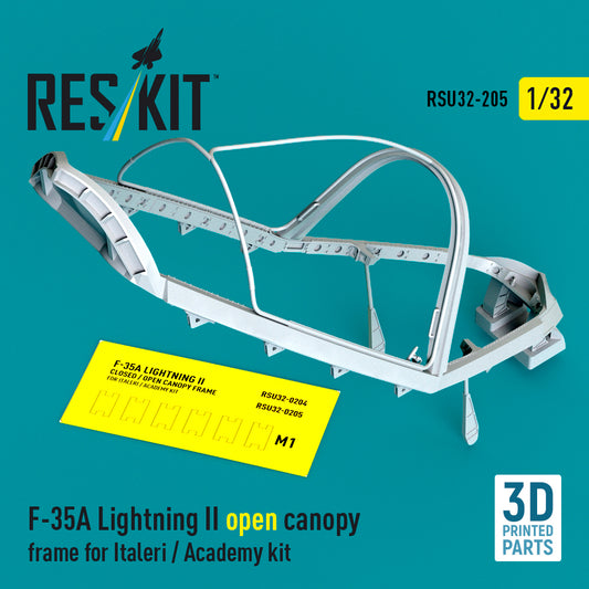 ResKit RSU32-0205 1:32 Lockheed-Martin F-35A Lightning II open canopy frame