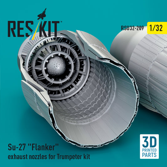 ResKit RSU32-209 1:32 Su-27 Flanker exhaust nozzles