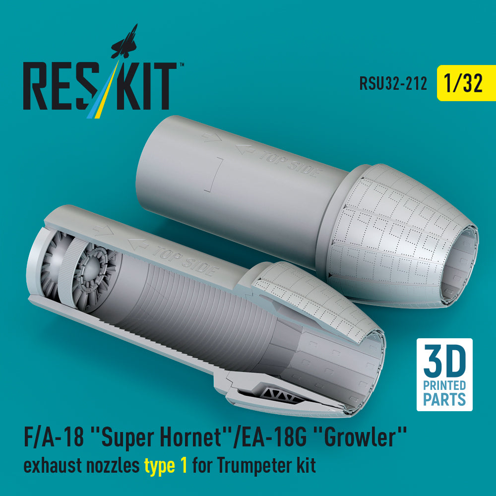 ResKit RSU32-212 1:32 F/A-18 Super Hornet /EA-18G Growler exhaust nozzles type 1