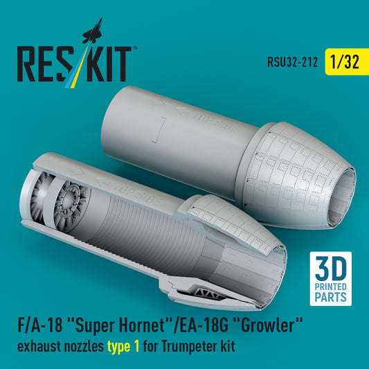 ResKit RSU32-212 1:32 F/A-18 Super Hornet /EA-18G Growler exhaust nozzles type 1