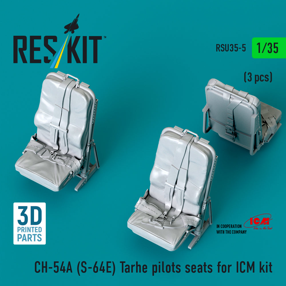 ResKit RSU35-5 1:35 Sikorsky CH-54A (S-64E) Tarhe pilots seats