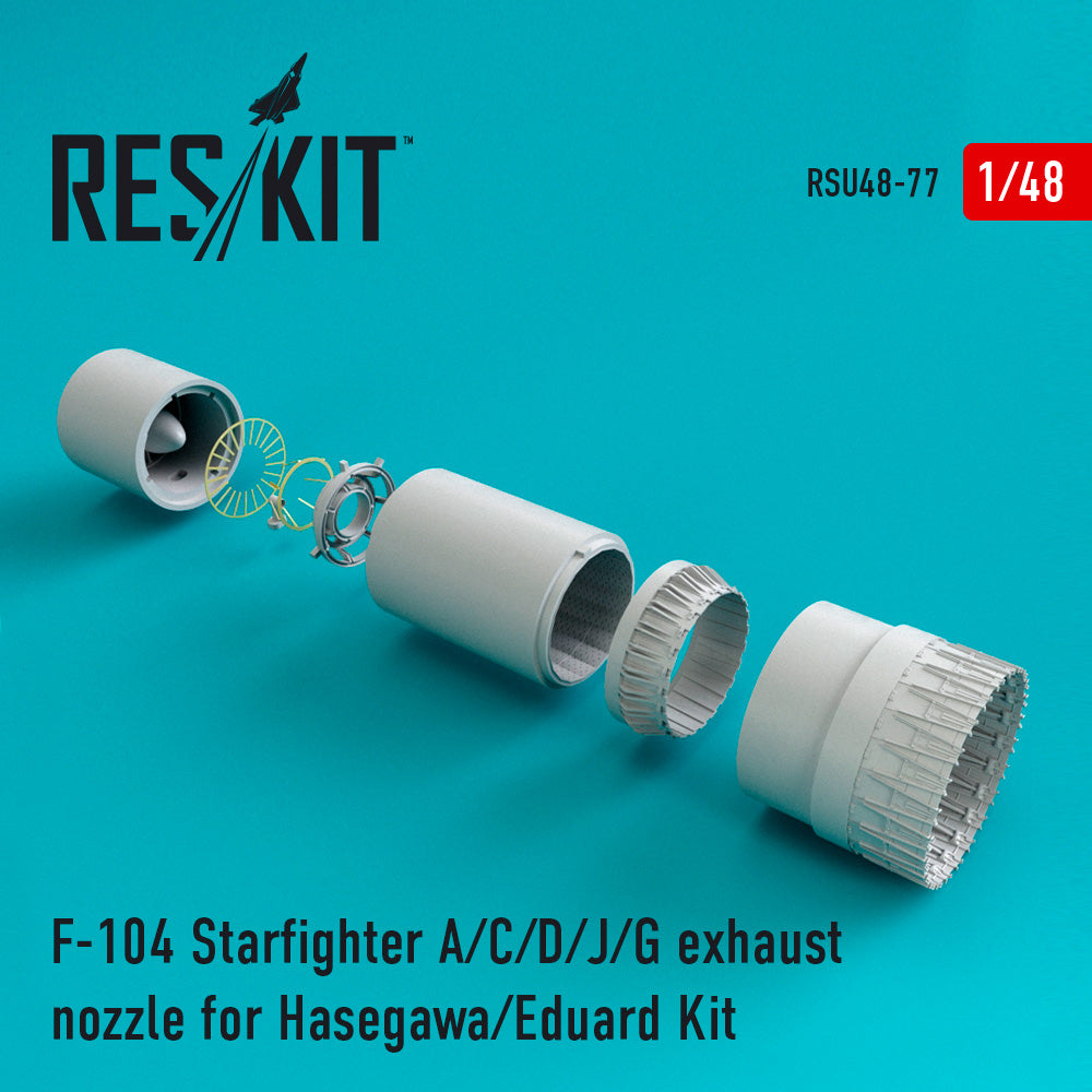 ResKit RSU48-0077 1:48 Lockheed F-104 Starfighter  exhaust nozzle