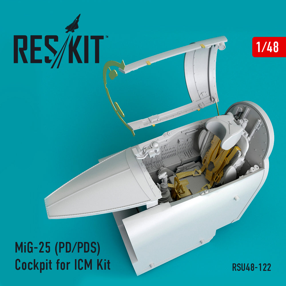 ResKit RSU48-0122 1:48 Mikoyan MiG-25PD/MiG-25PDS Cockpit