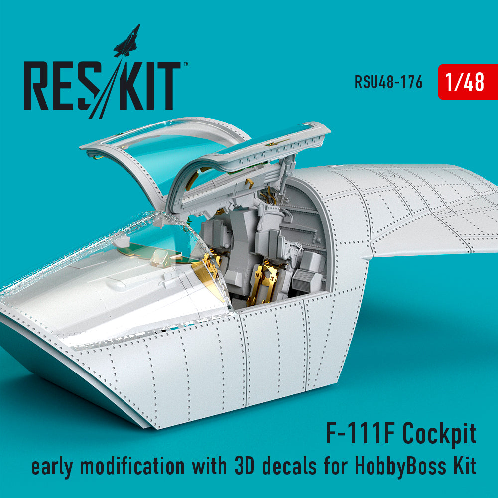 ResKit RSU48-0176 1:48 F-111F Cockpit early modification with 3D decals