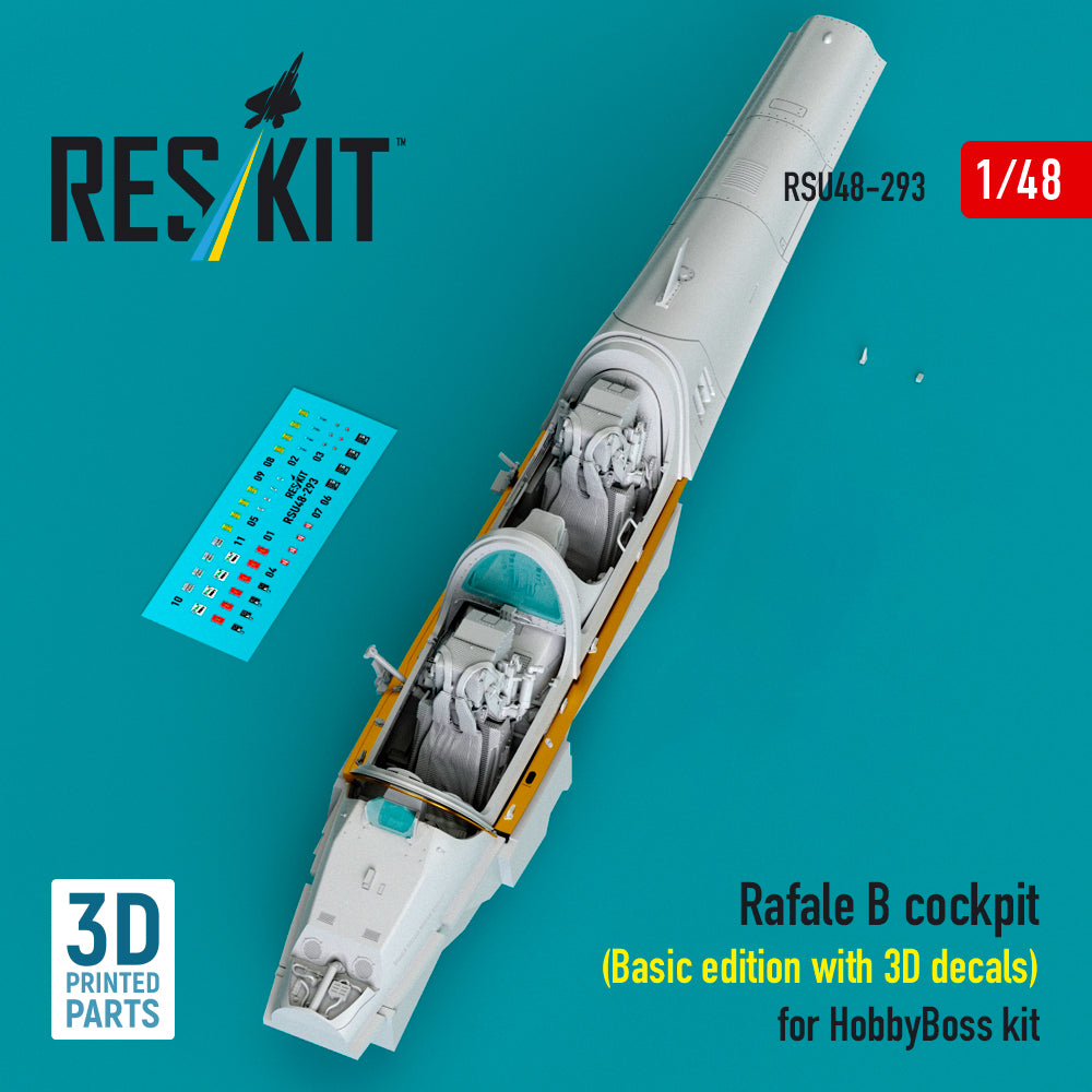 ResKit RSU48-293 1:48 Dassault Rafale B cockpit (Basic edition with 3D decals)