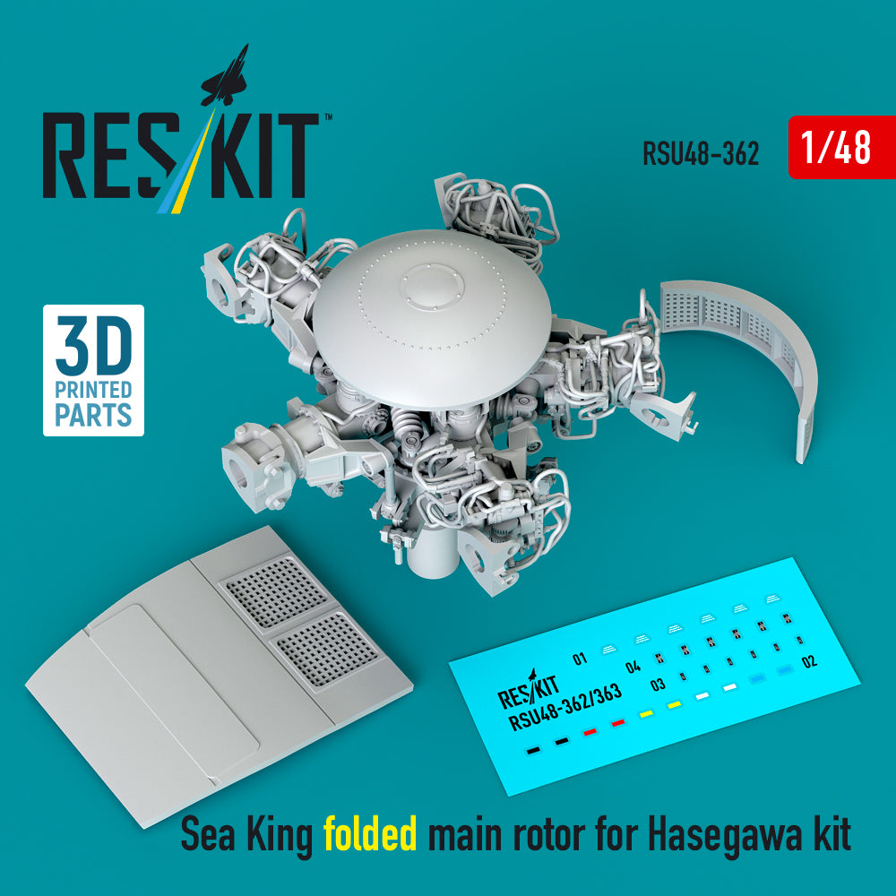 ResKit RSU48-362 1:48 Sikorsky SH-3H Sea King folded main roto