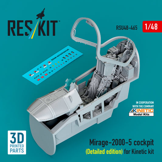 ResKit RSU48-465 1:48 Dassault_Mirage 2000 -5 cockpit (Detailed edition)