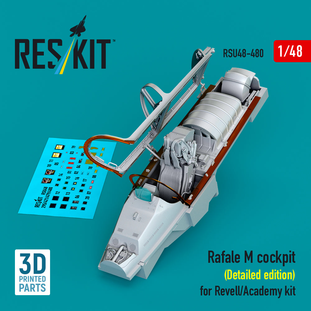 ResKit RSU48-0480 1:48 Dassault Rafale M cockpit (Detailed edition)