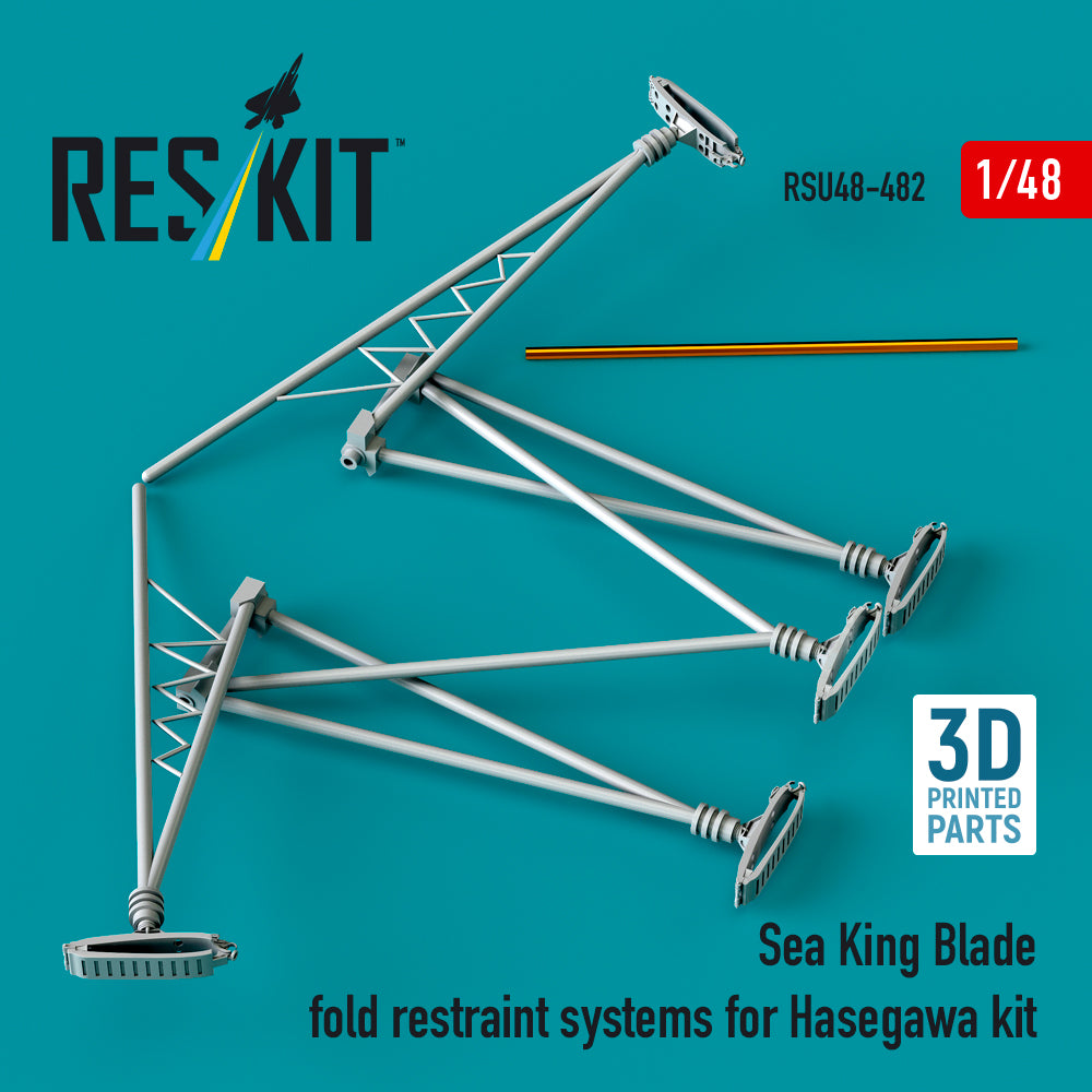 ResKit RSU48-482 1:48 Sikorsky Sea King blade fold restraint systems