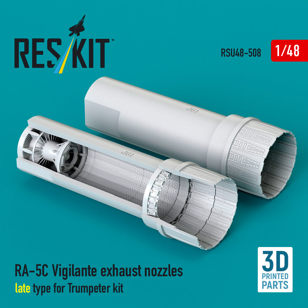 ResKit RSU48-508 1:48 RA-5C Vigilante exhaust nozzles late type