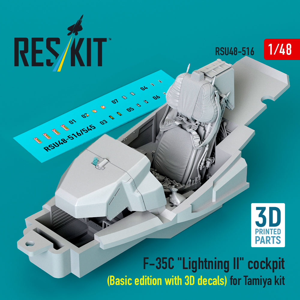 ResKit RSU48-516 1:48 Lockheed-Martin F-35C Lightning II cockpit