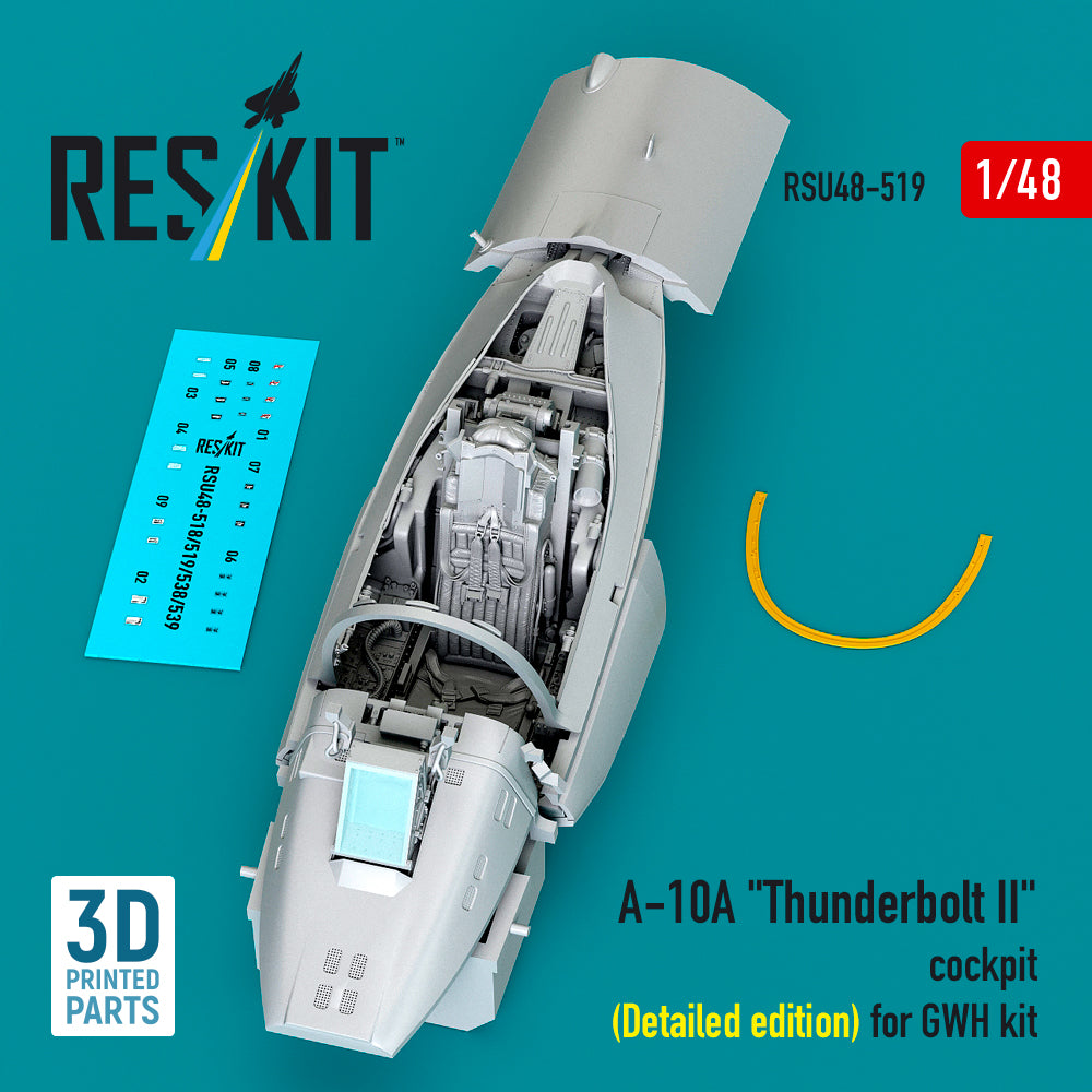 ResKit RSU48-519 1:48 Fairchild A-10A Thunderbolt II cockpit (Detailed edition)