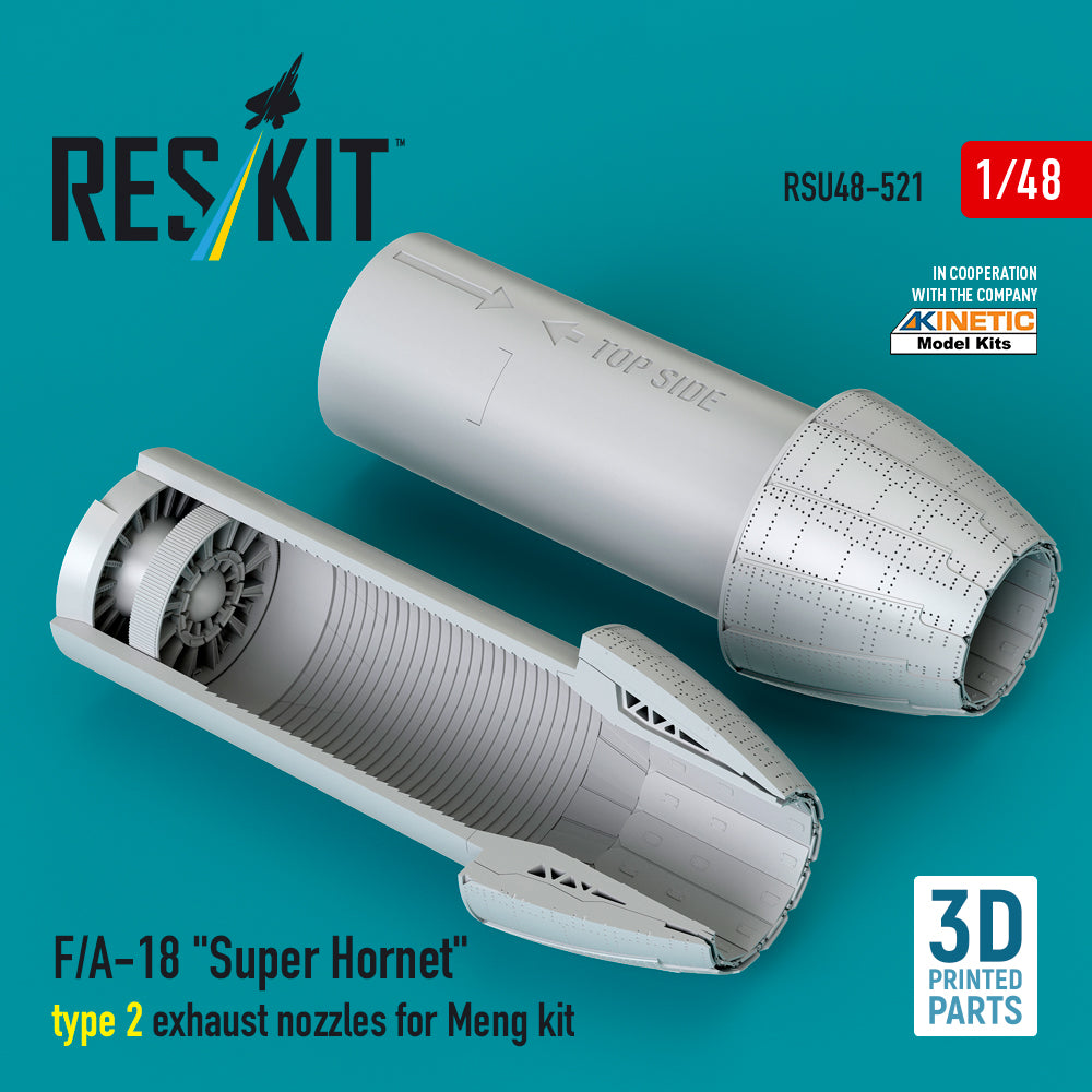 ResKit RSU48-521 1:48 Boeing F/A-18  Super Hornet  type 2 exhaust nozzles