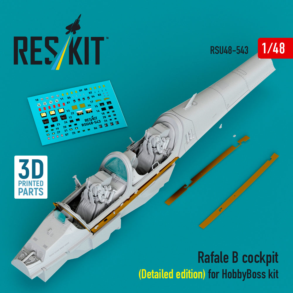 ResKit RSU48-543 1:48 Dassault Rafale B cockpit (Detailed edition)
