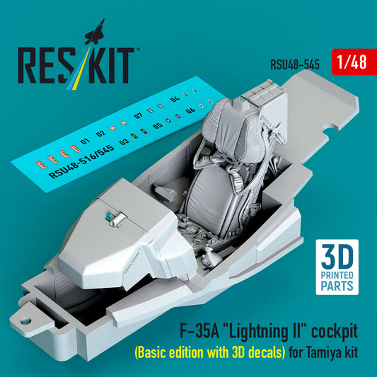 ResKit RSU48-545 1:48 Lockheed-Martin F-35A Lightning II cockpit