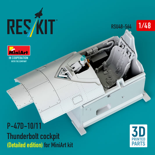 ResKit RSU48-564 1:48 Republic P-47D-10/11 Thunderbolt cockpit (Detailed edition)