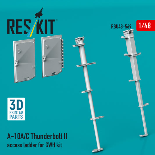 ResKit RSU48-569 1:48 A-10A/C Thunderbolt II access ladder for GWH kit (3D Printed)