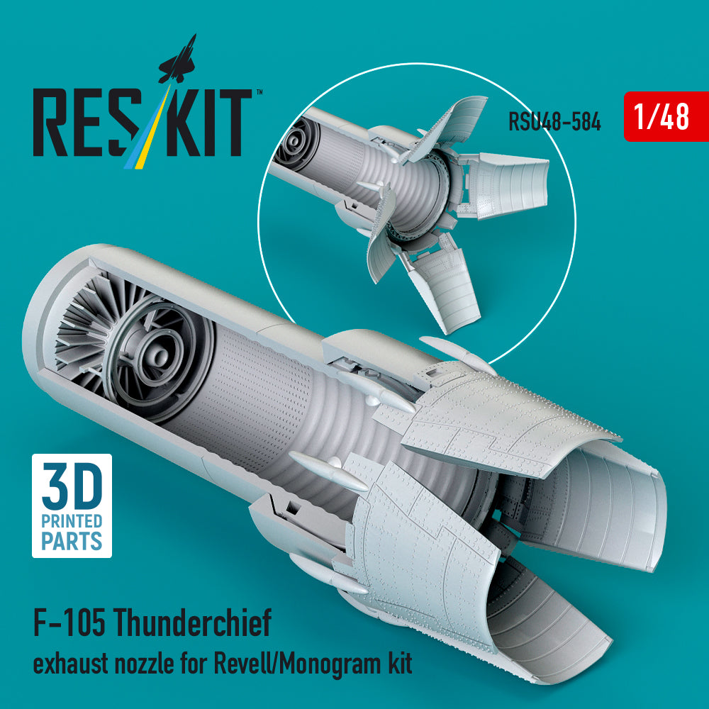ResKit RSU48-584 1:48 F-105 Thunderchief exhaust nozzle