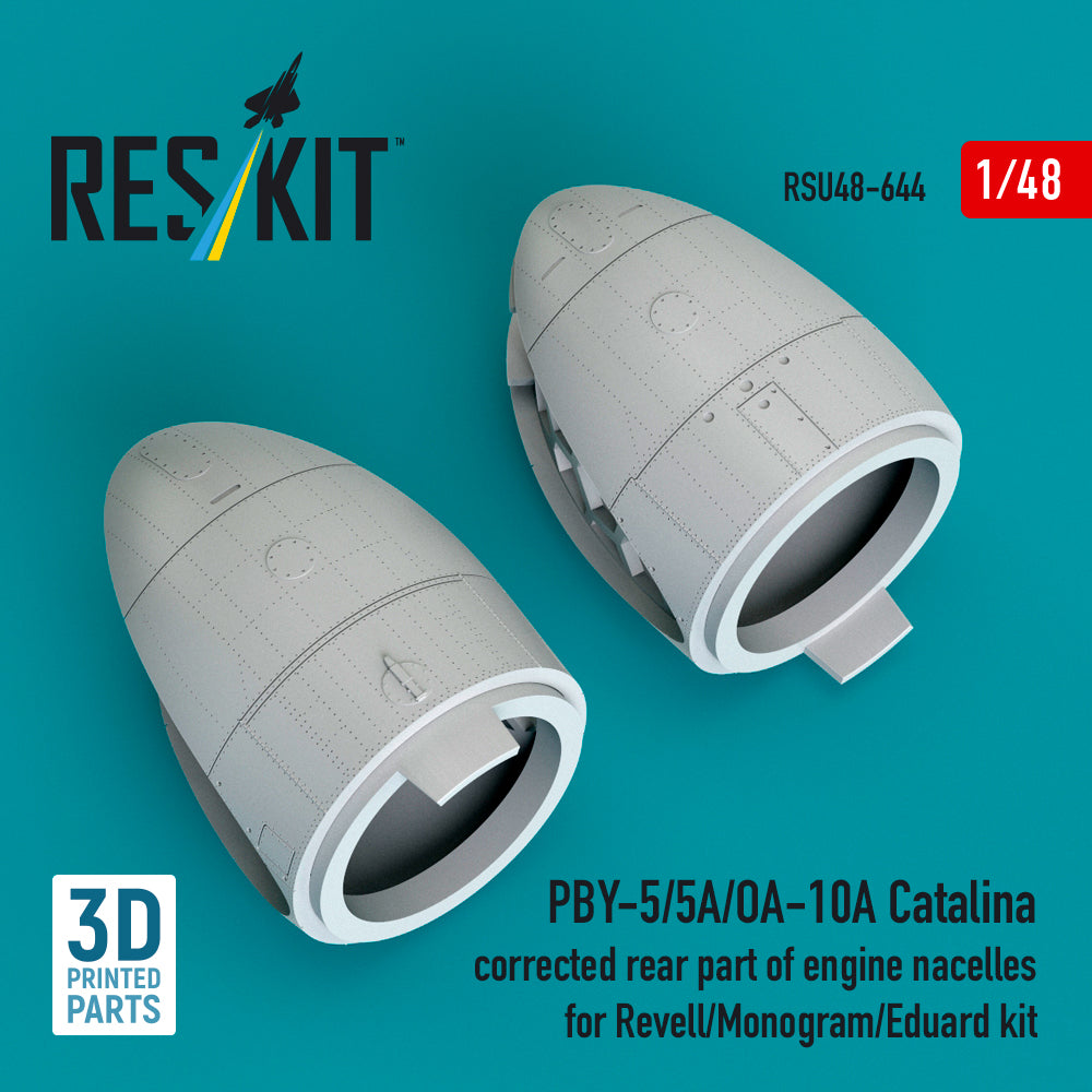ResKit RSU48-0644 1:48 PBY-5/PBY-5A/OA-10A Catalina corrected rear part of engine nacelles