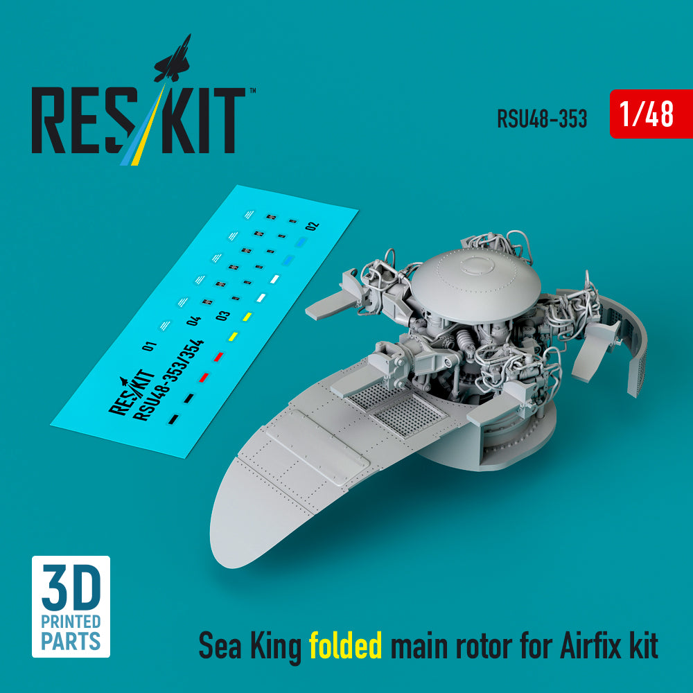 ResKit RSU48-0353 1:48 Westland Sea King folded main rotor