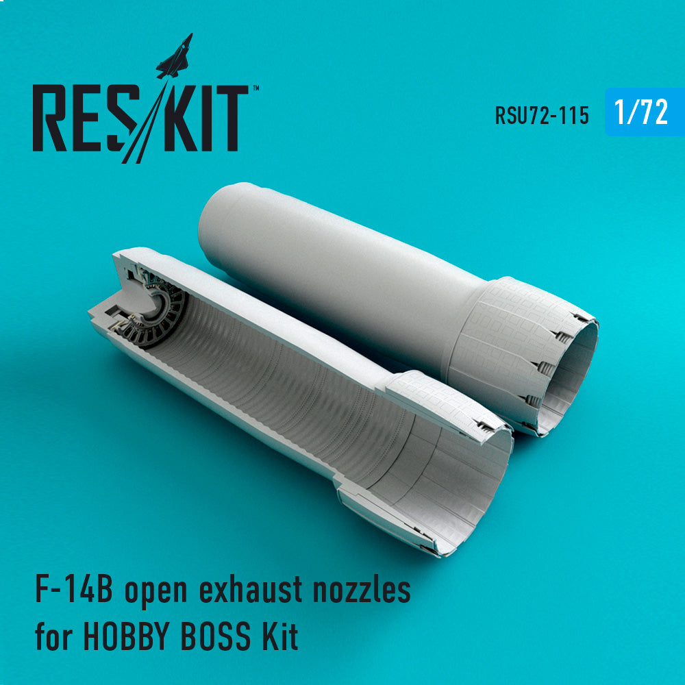 ResKit RSU72-0115 1:72 Grumman F-14B/F-14D Tomcat open exhaust nozzles