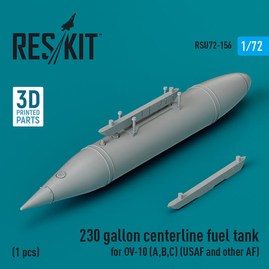 ResKit RSU72-156 1:72 230 gallon centerline fuel tank for OV-10A/B/C Bronco