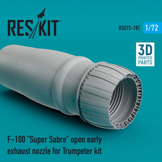 ResKit RSU72-187 1:72 F-100C/F-100D/F-100F Super Sabre open early exhaust nozzle