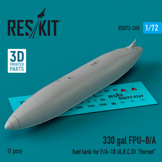 ResKit RSU72-269 1:72 330 gal FPU-8/A fuel tank for the F/A-18A/B/C/D (1 pcs)