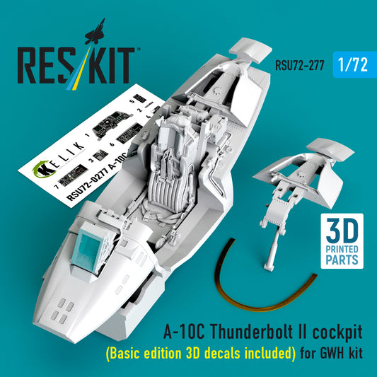 ResKit RSU72-0277 1:72 Fairchild A-10C Thunderbolt II cockpit Basic edition 3D decals