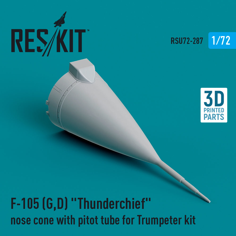 ResKit RSU72-287 1:72 F-105D/F-105G Thunderchief nose cone with pitot tube