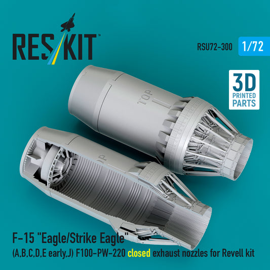 ResKit RSU72-300 1:72 McDonnell F-15 Eagle/Strike Eagle F100-PW-220 closed exhaust nozzles